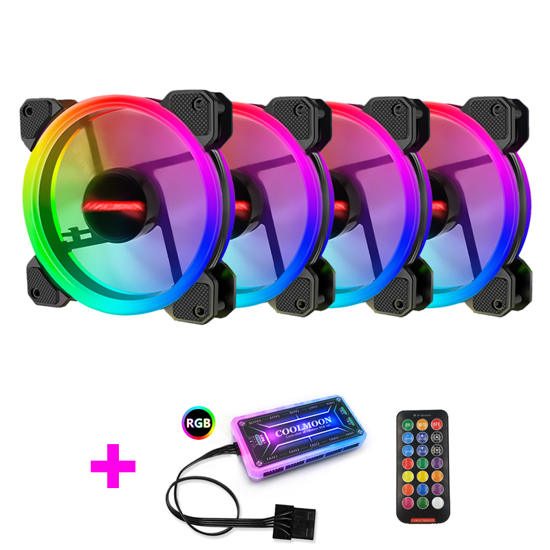 Case Fan Controller - Coolmoon Case Fan PC-koeling RGB-ventilator met